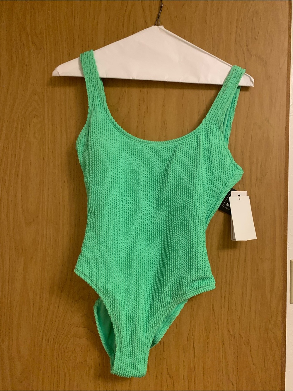 Macy's Textured One-Piece Swimsuit in Mint